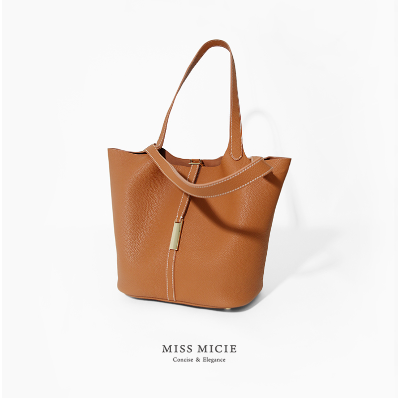 【micie美熙】设计师2025新款菜篮子上班通勤单肩包一配丝巾配内袋