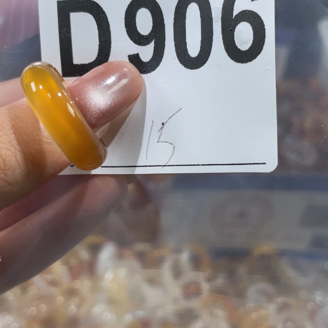 合金戒圈玛瑙/玉髓906
