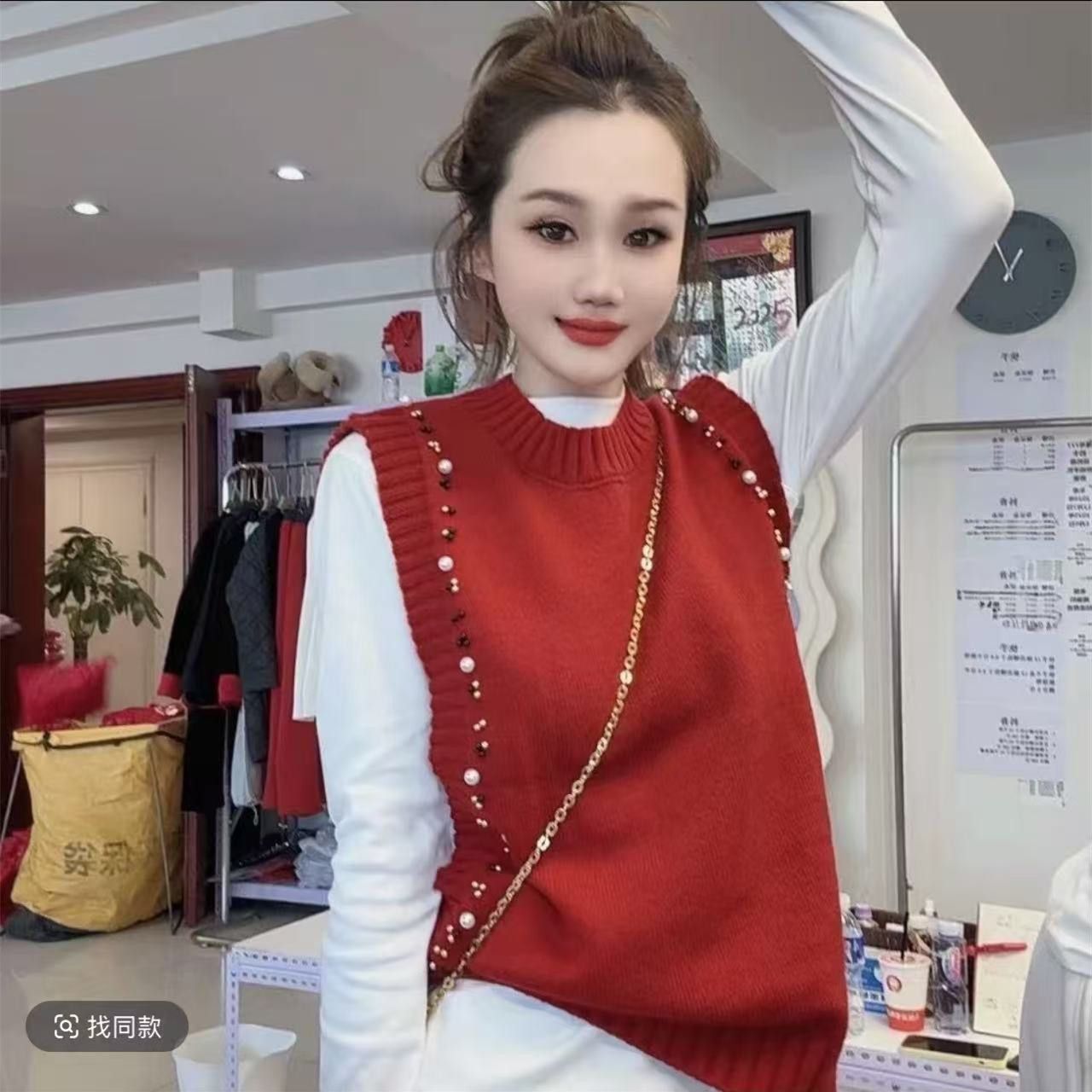 大码马夹常规常规款通勤风