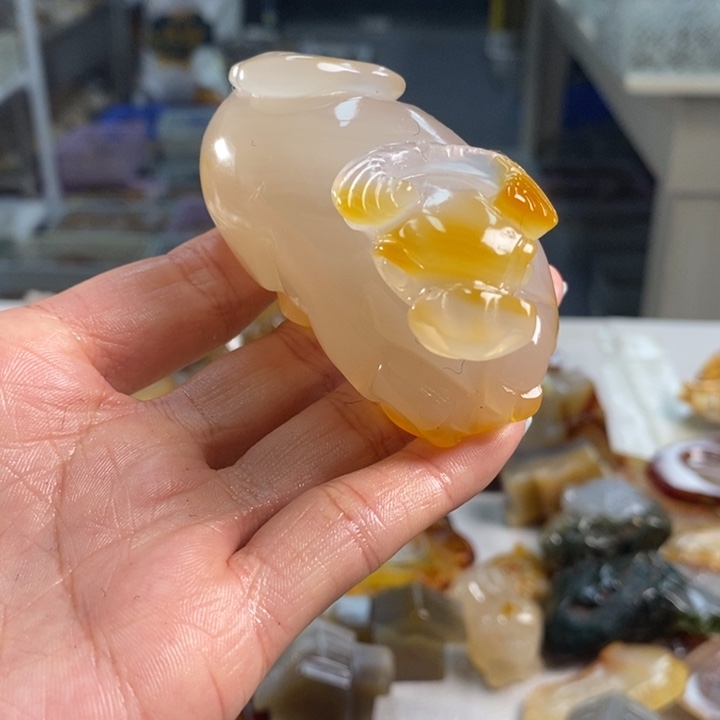 玛瑙/玉髓吊坠(不含链)未镶嵌