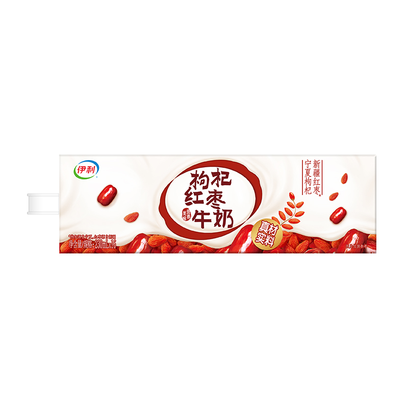 12月产伊利利乐枕枸杞红枣牛奶(箱装) 230ml*16