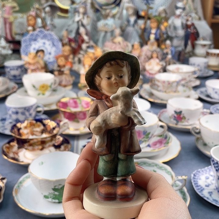 中古欧瓷瓷偶小房子
