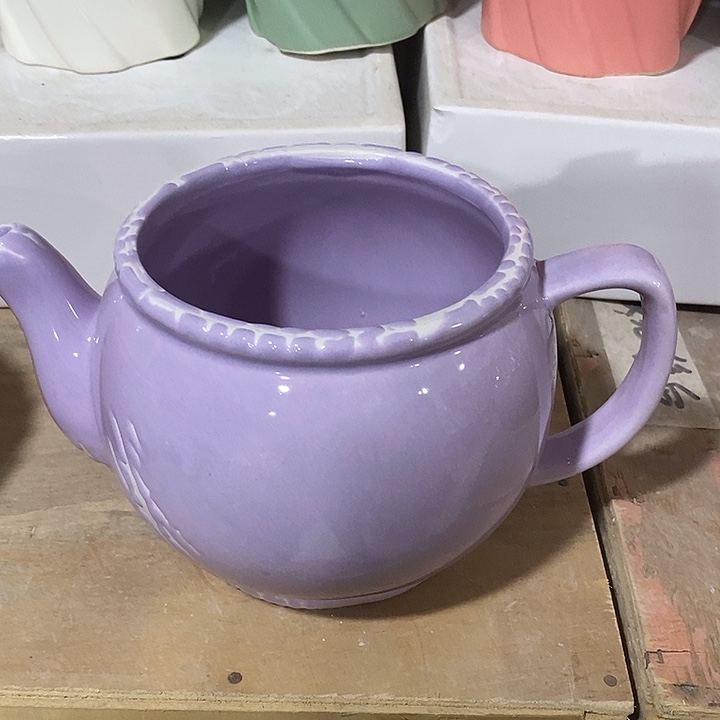 陶盆有孔 瑕疵针孔漏釉介意勿拍外高 12外口12