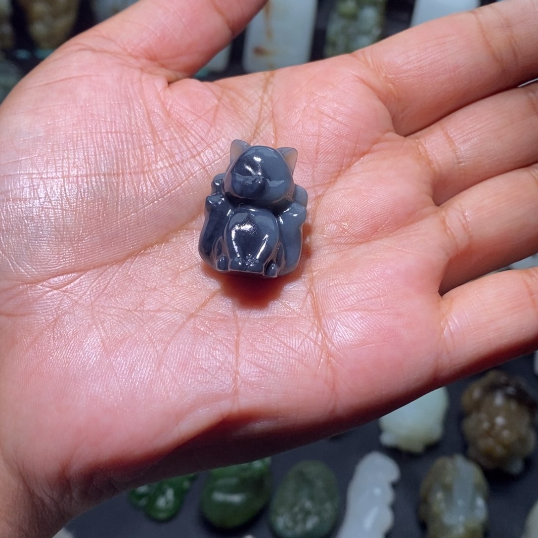 和田玉未镶嵌狐狸