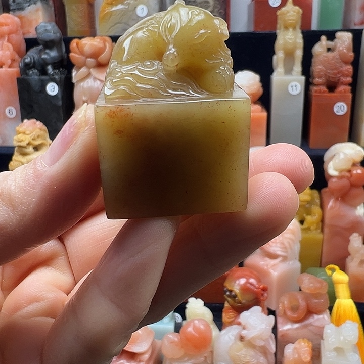 寿山石印石寿山石手工雕刻