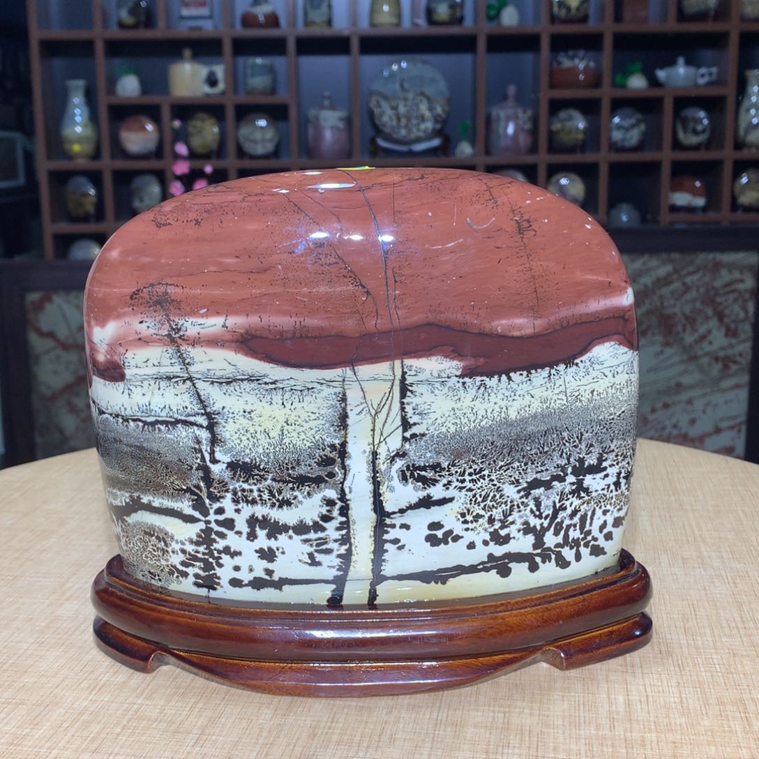 紫砂，广西国画石摆件，收藏观赏