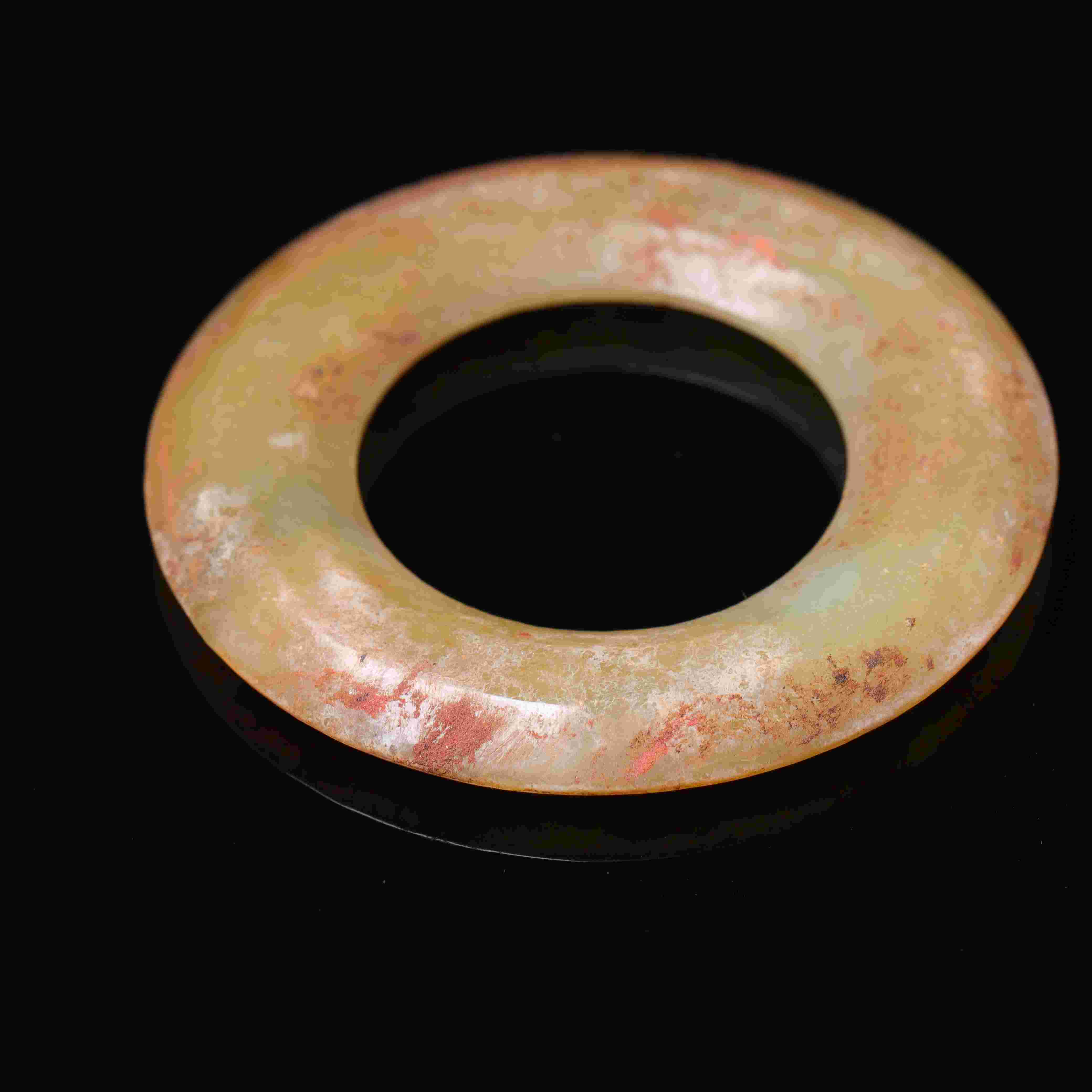 明代和田玉三才环2002