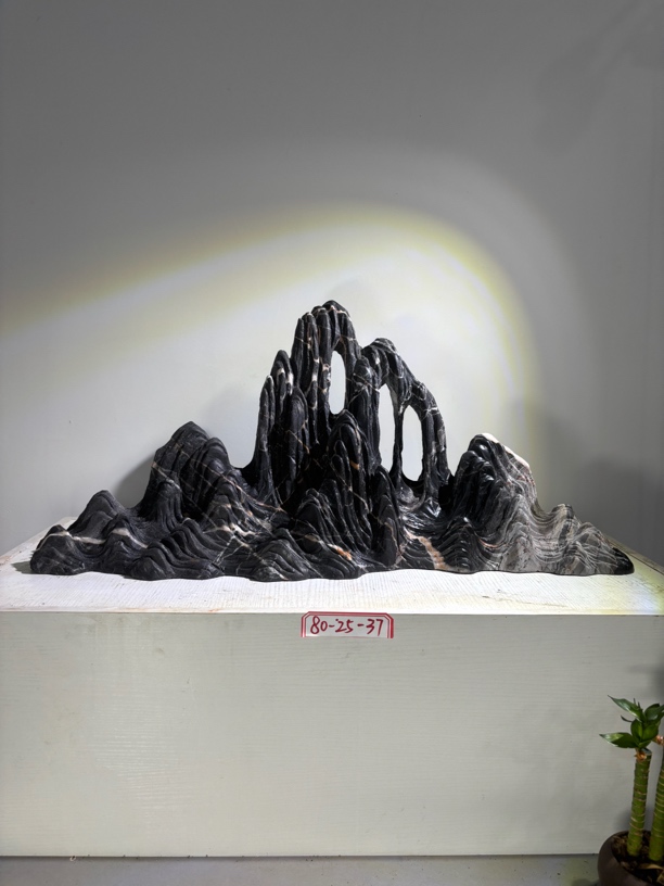 鱼缸造景山峰，一石成景造景，山峰摆件，靠山石，