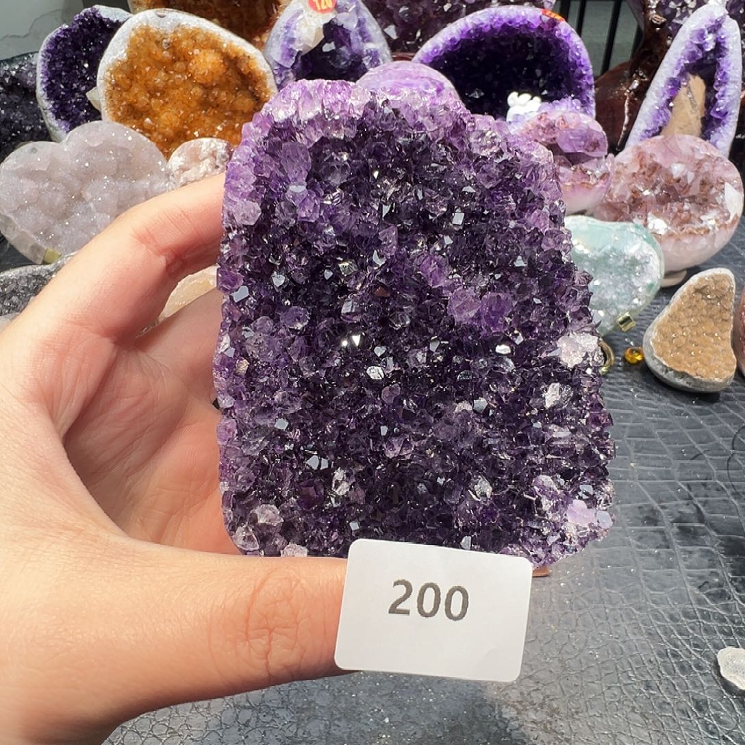 珠宝半成品未镶嵌紫晶