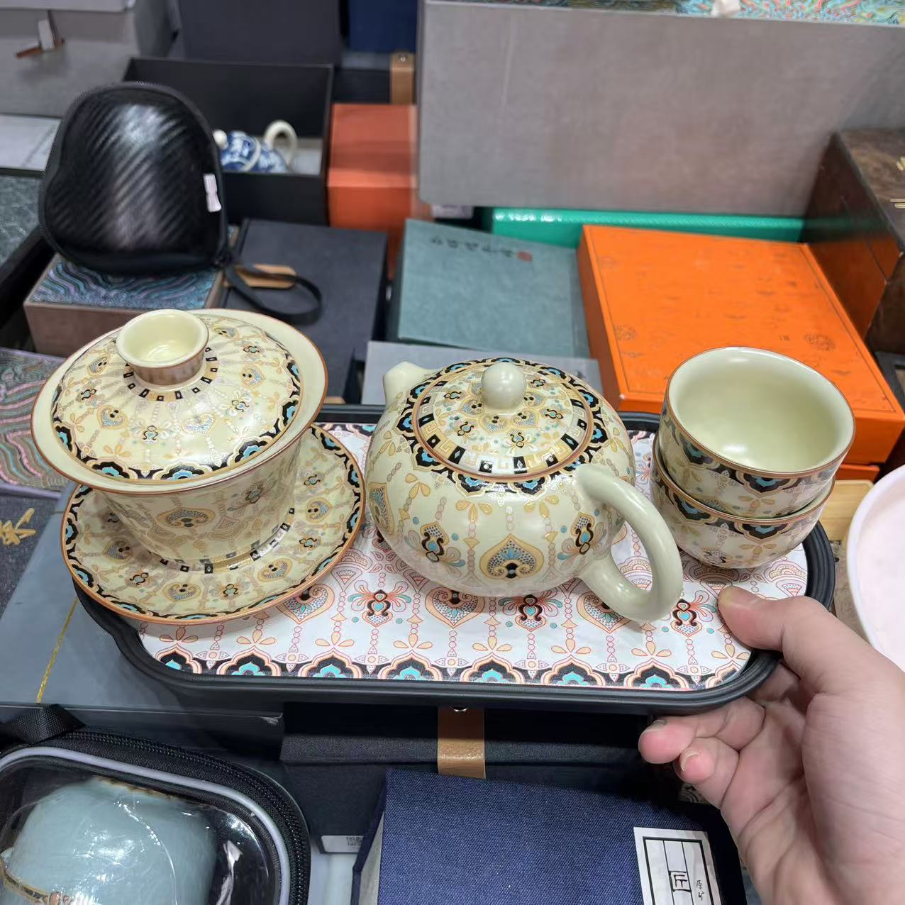 【闪购商品】壶盖碗茶杯加茶盘mc026