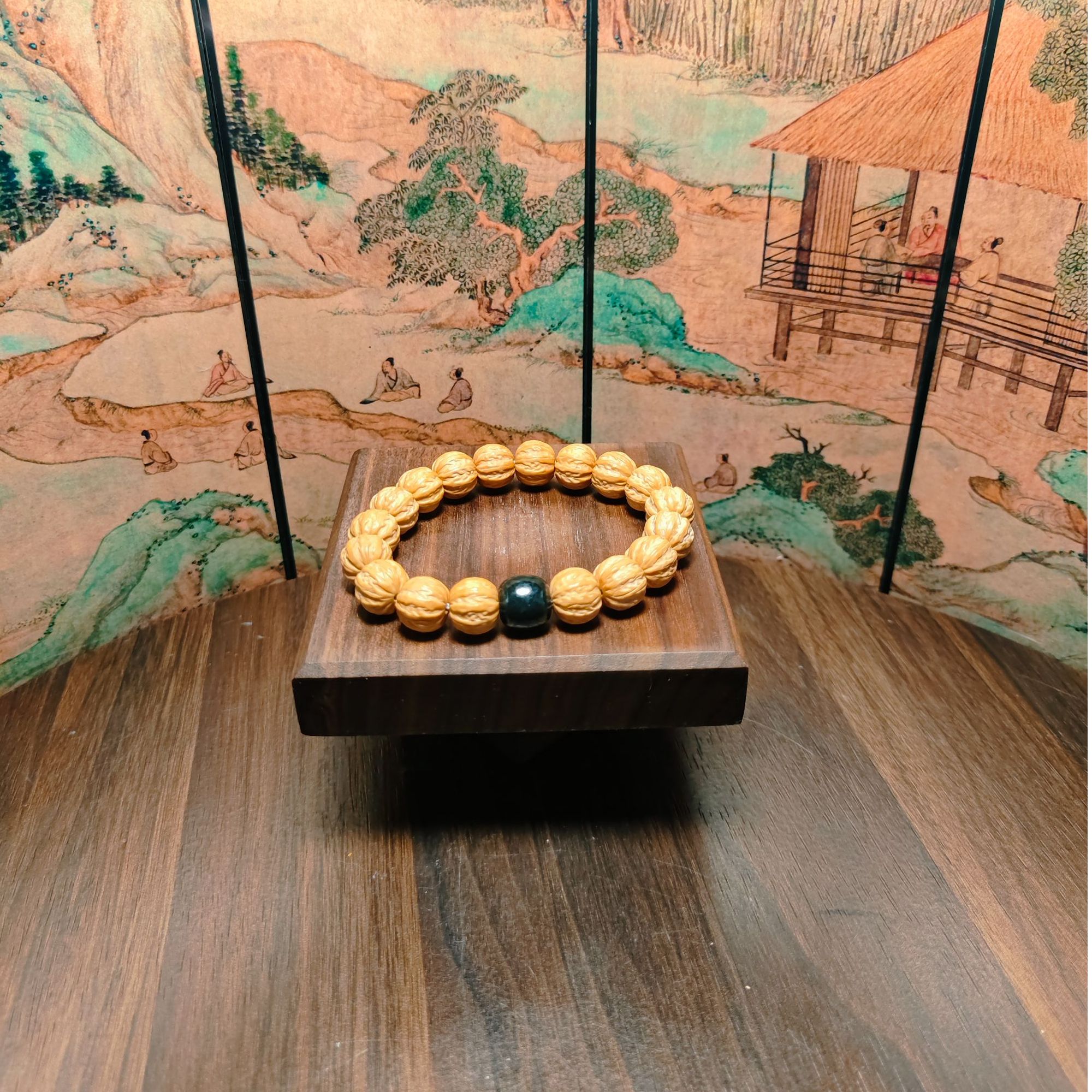 N和田玉猴头手串