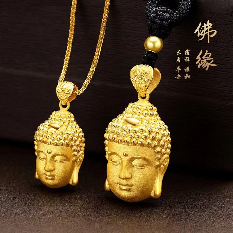 合金吊坠 精品空心大号佛头吊坠