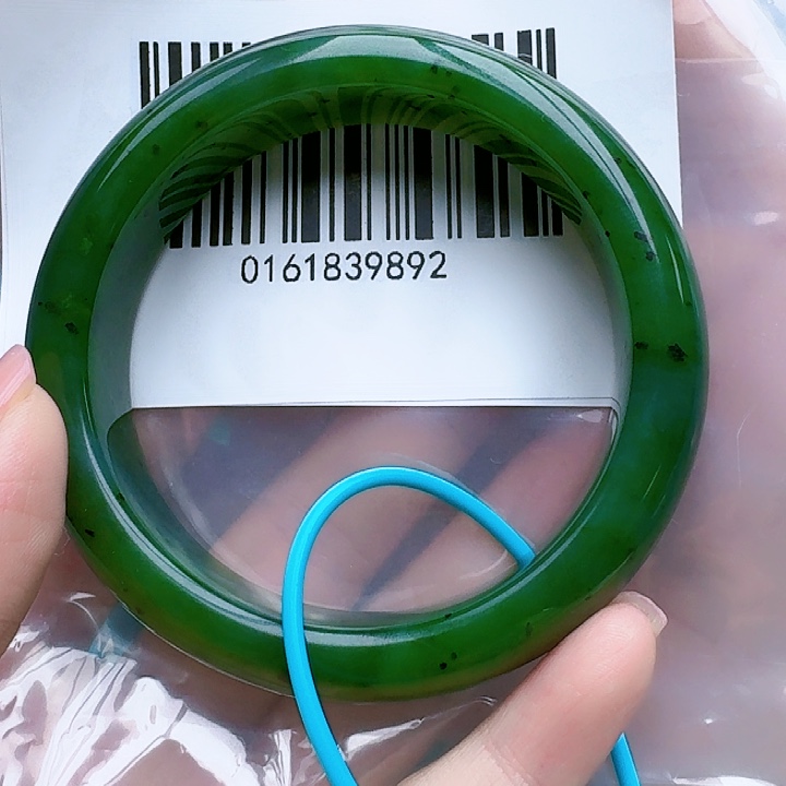 和田玉（碧玉）手镯未镶嵌5556包容