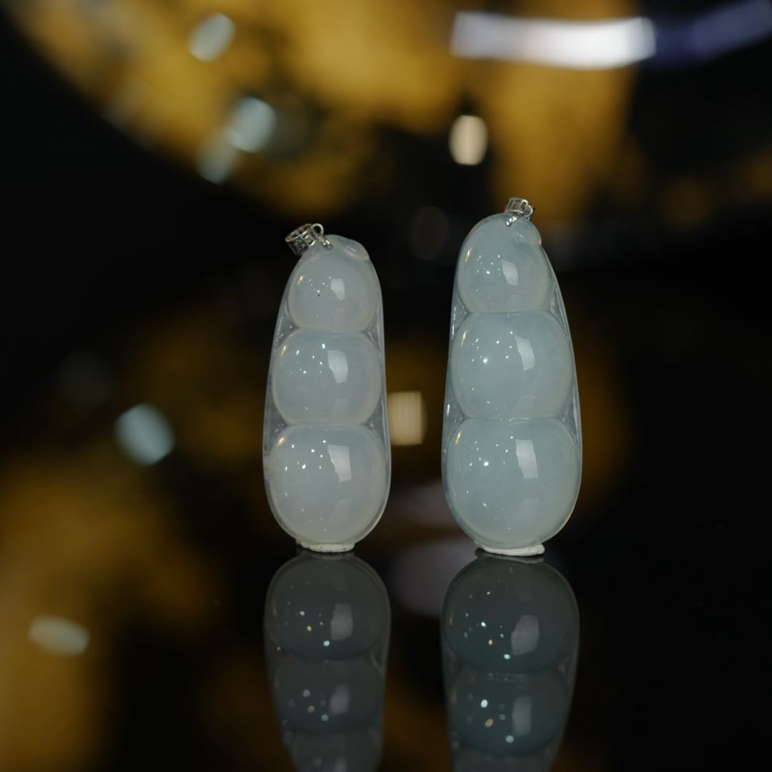 【初见珠宝】18K金翡翠吊坠31-1C375X128【多样性发一件】