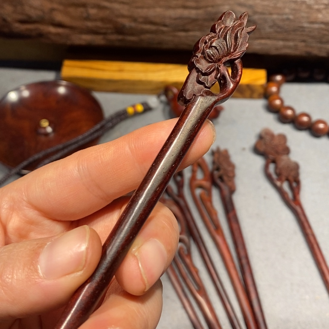 Ｏ***Ｏ檀香紫檀（小叶紫檀）发簪