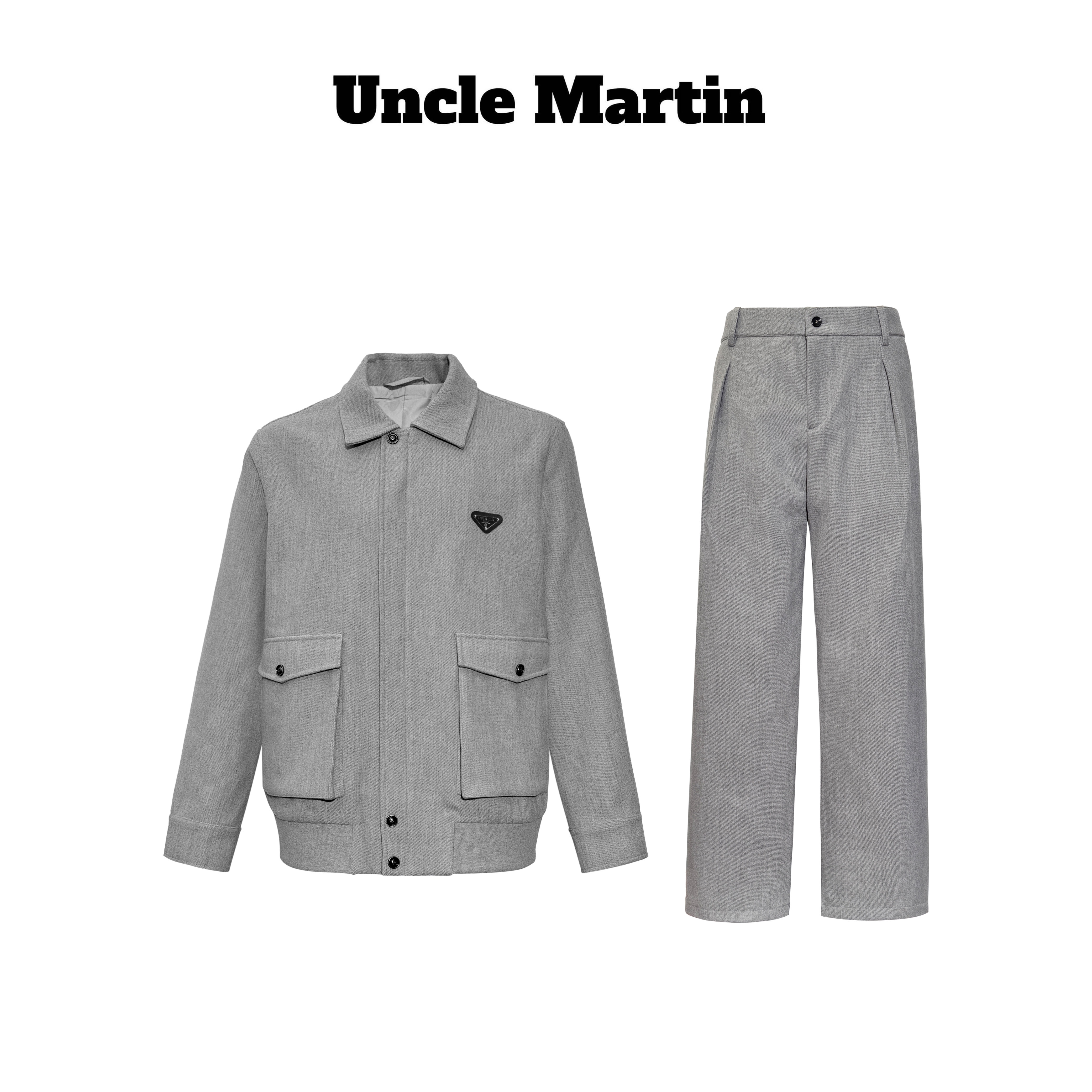 马丁叔叔『毛呢套装』 拉达同款 25AW 冬季常规夹克长裤套装 722