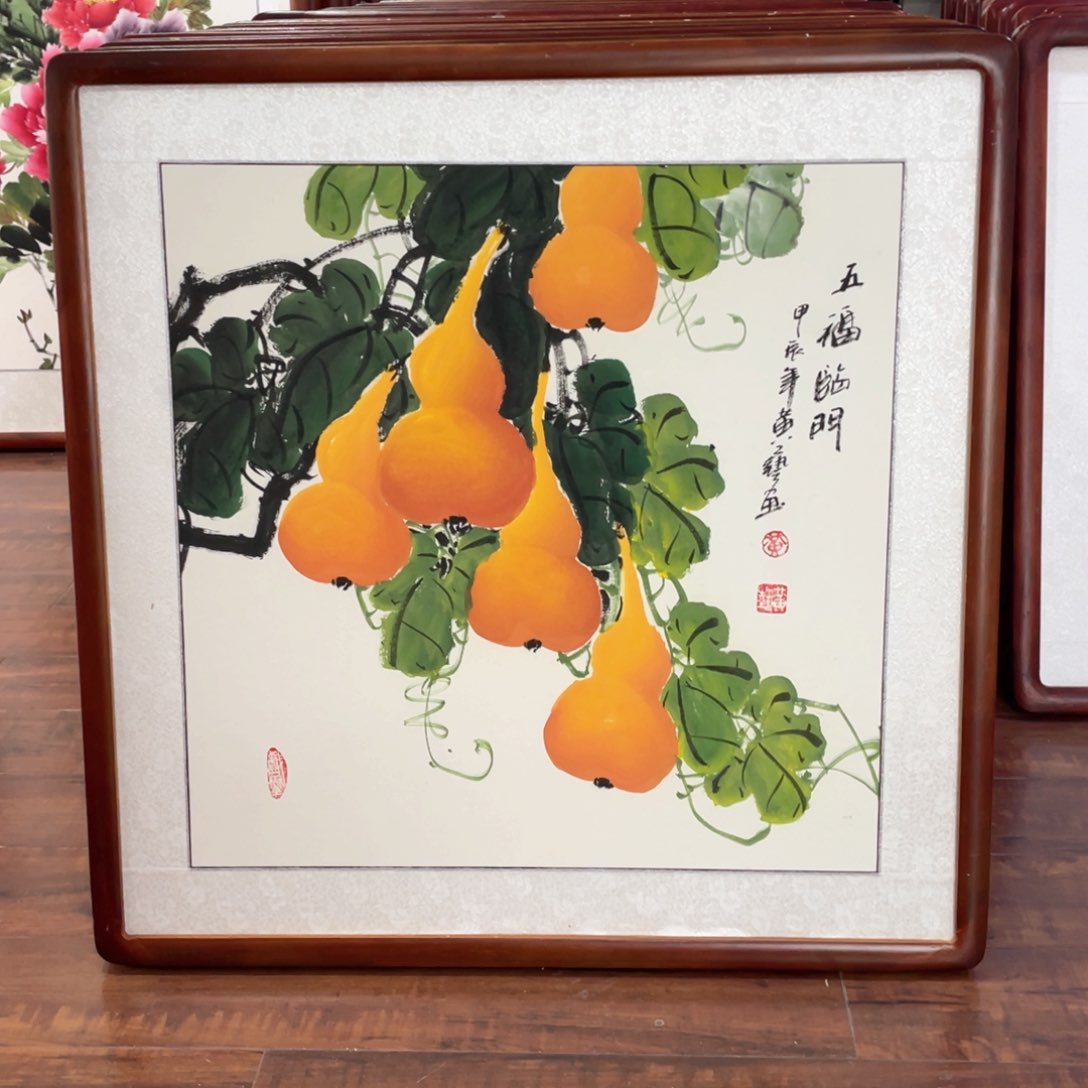 国画带框尺寸63*63厘米