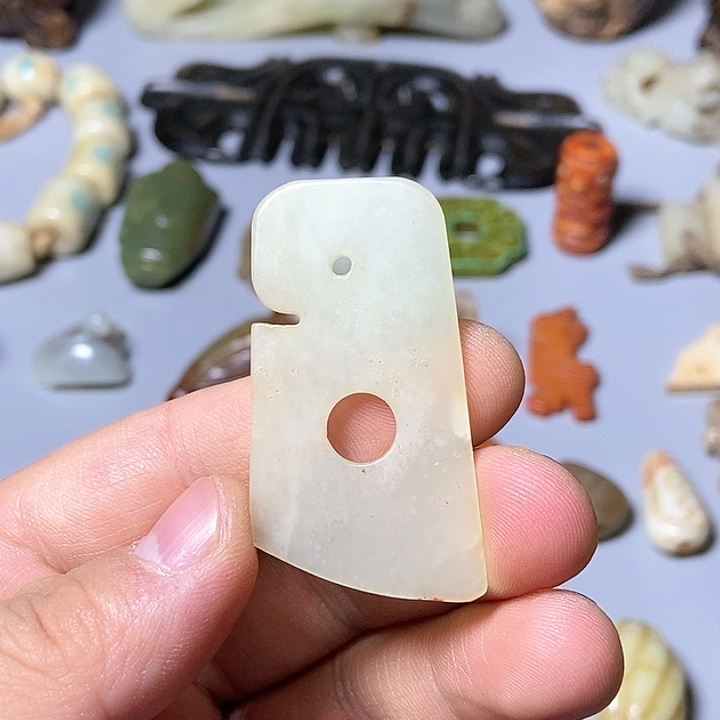 和田玉未镶嵌颈饰148