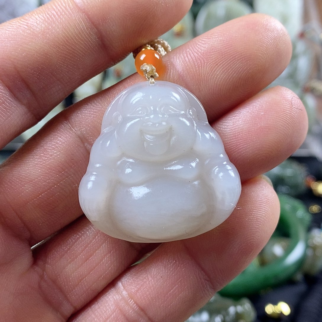 和田玉（糖玉）颈饰未镶嵌