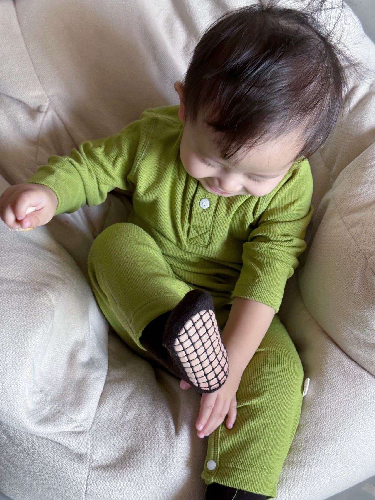 贝贝鸭针织亲子开衫