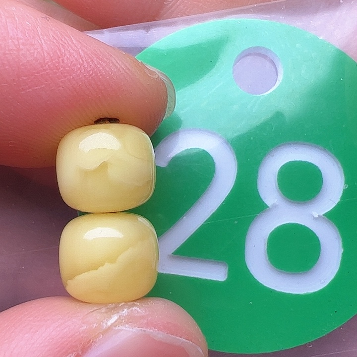 蜜蜡裸石未镶嵌8.5m m