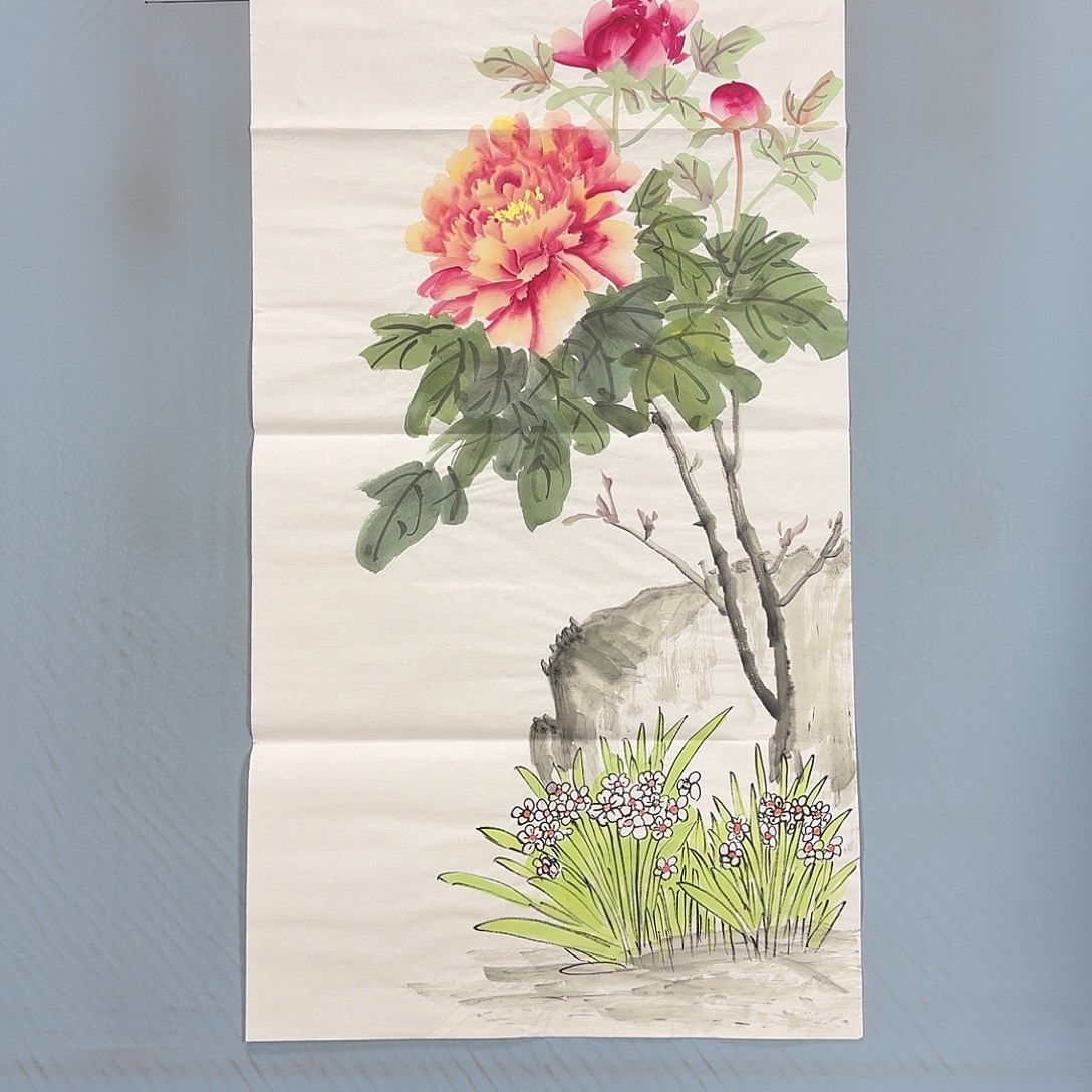 国画1471 牡丹仙子们加油