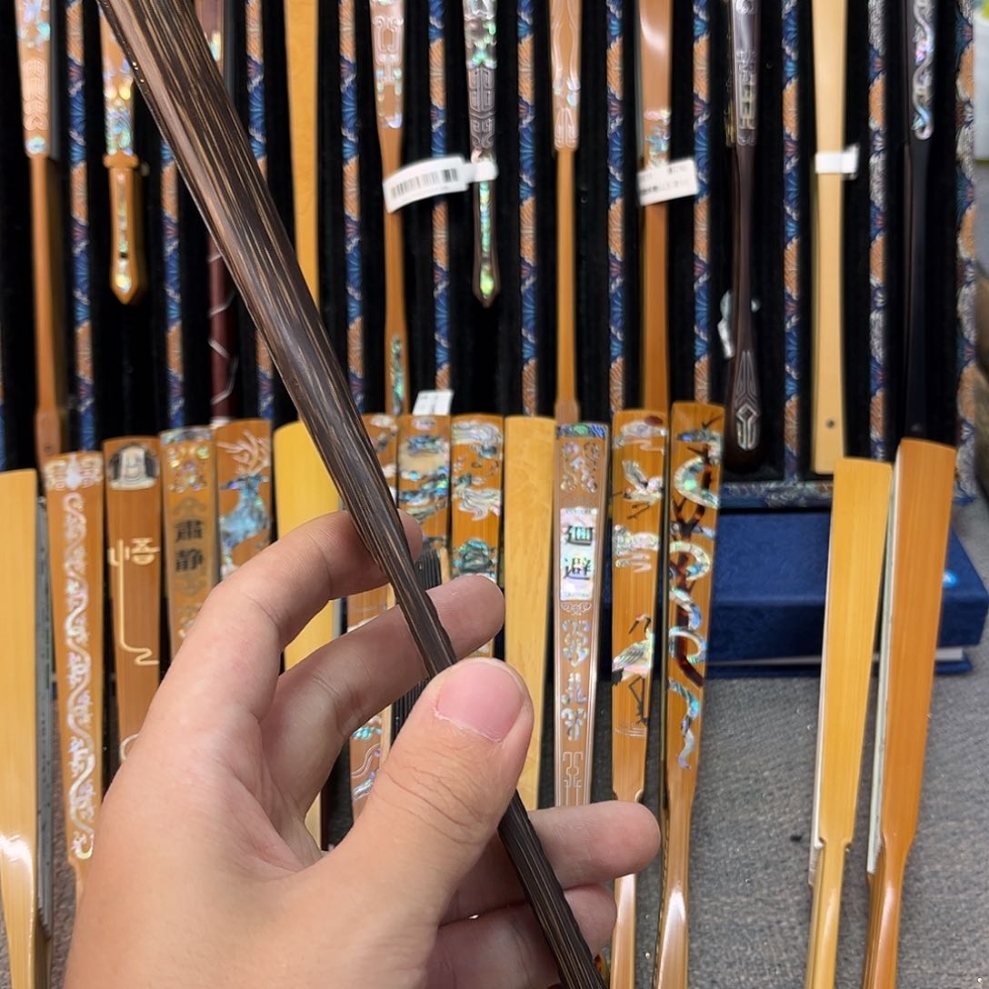 扇子五****录纯手工制作的