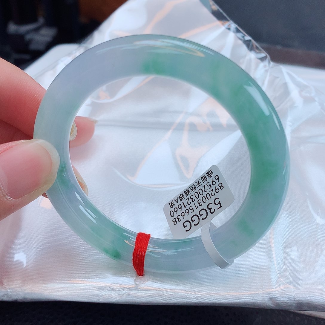 翡翠手镯未镶嵌天然缅甸翡翠A货手镯