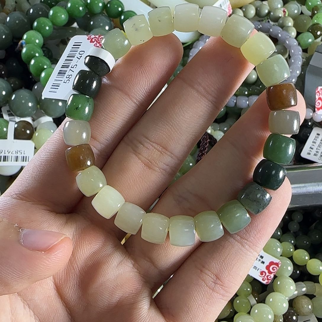 和田玉手链未镶嵌78