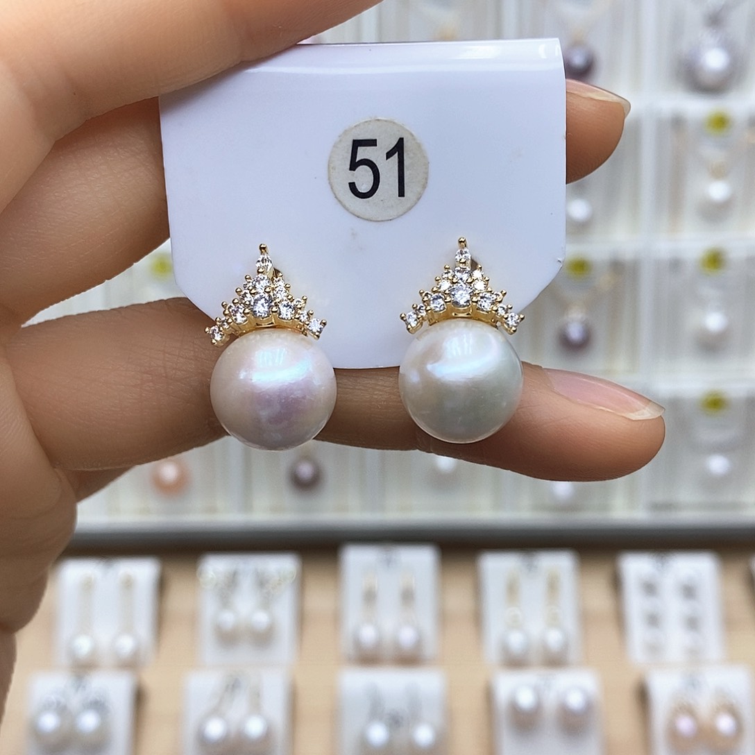 淡水珍珠银S925镶嵌颈饰