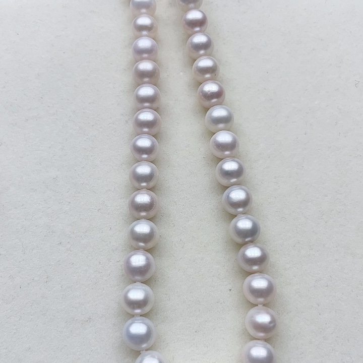 淡水珍珠颈饰未镶嵌卡9➕极光白多宝珠