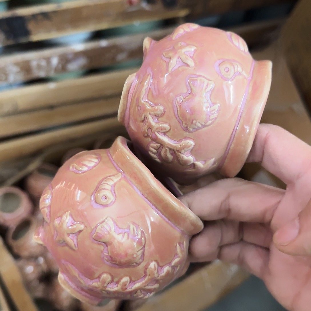 陶瓷2个··订单自动合并·口径误差0.5左右··