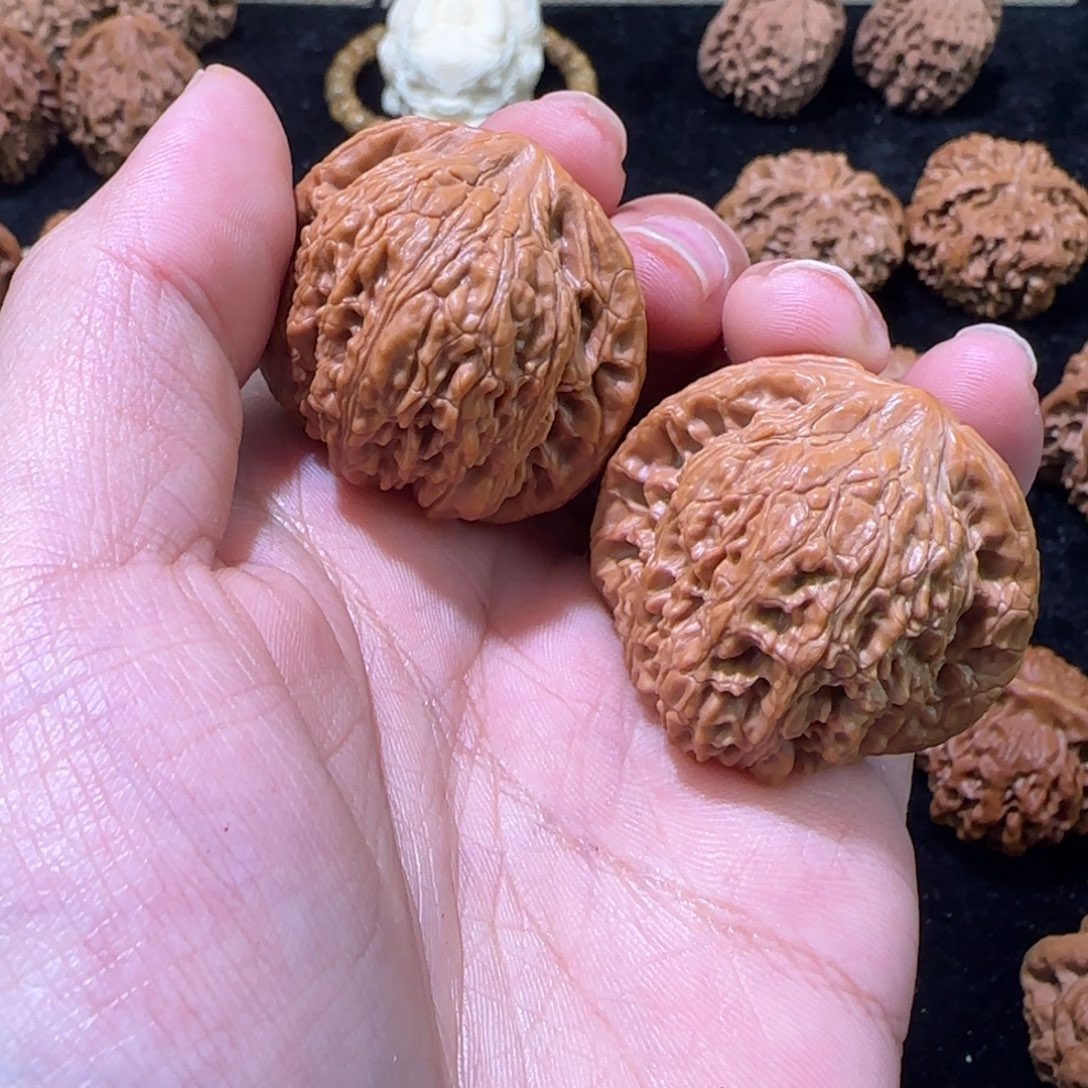 把件文玩核桃38尺泥鳅背