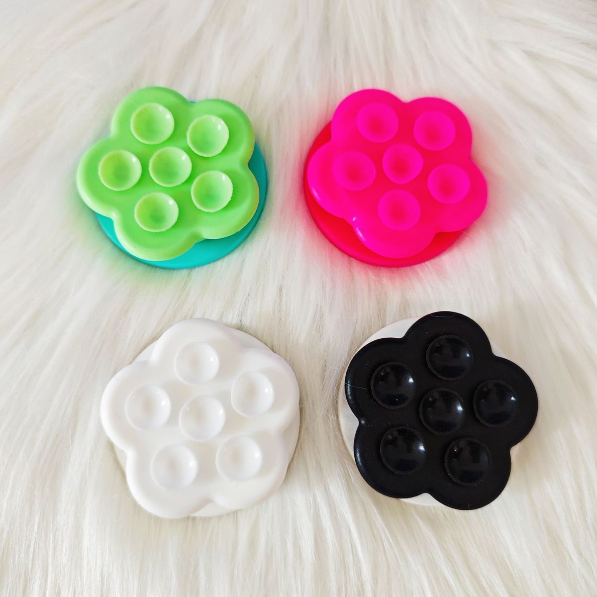 糖果色硅胶吸盘磁吸气囊手机支架伸缩旋转拆卸吸附式支架magsafe