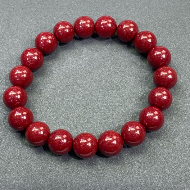含辰砂工艺品高品质高含量朱砂紫金砂10mm手串