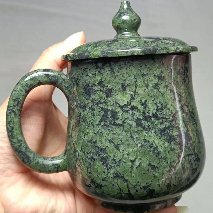 西藏藏玉杯高冰透办公用茶杯