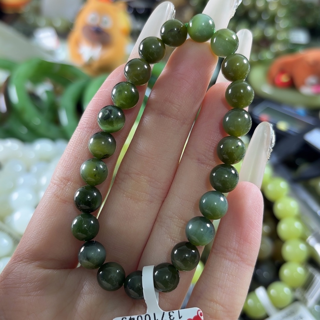 和田玉未镶嵌手链36