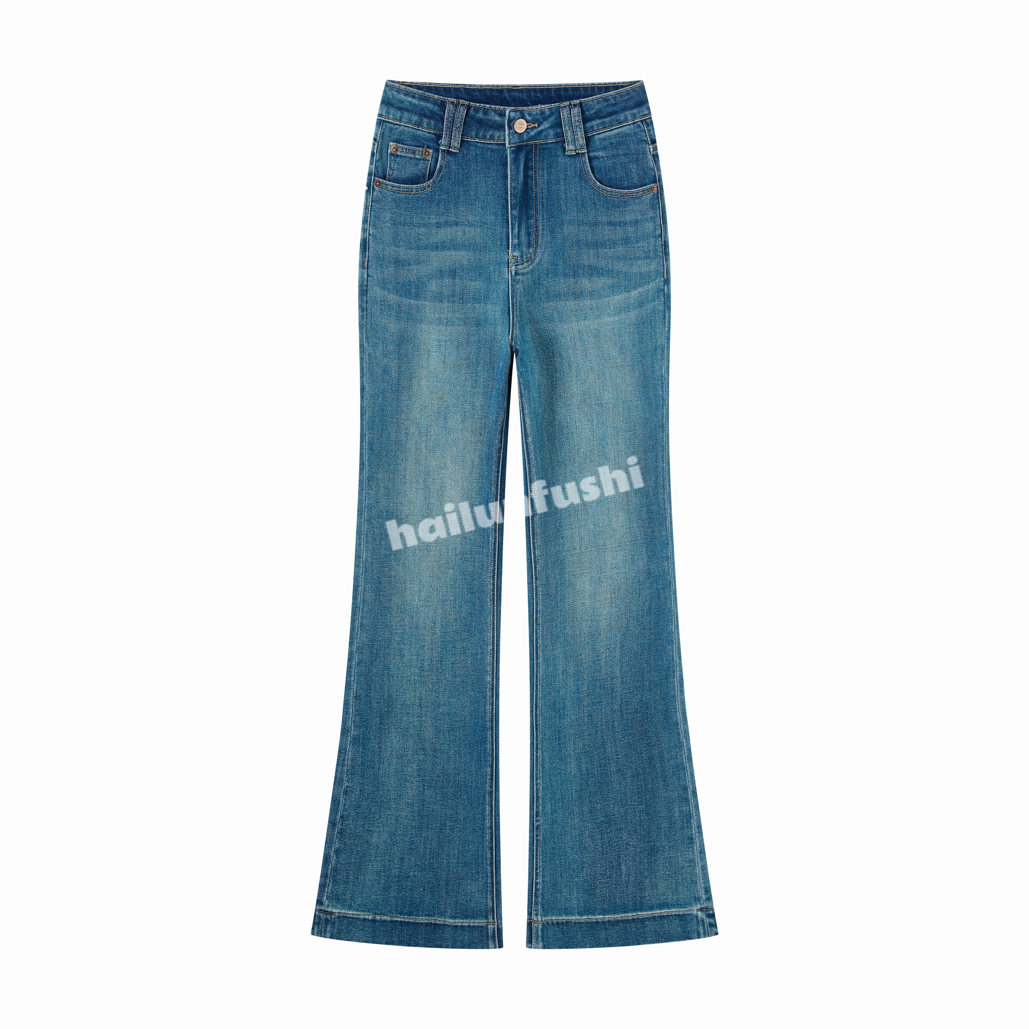 【喇叭裤】微弹不贴腿不紧身复古气质时尚牛仔裤