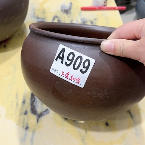 红陶景德镇手工花盆制作