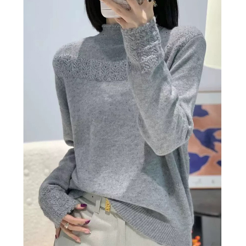/DANDAN/  星河~ 设计感半高领毛衣女装上衣潮~284