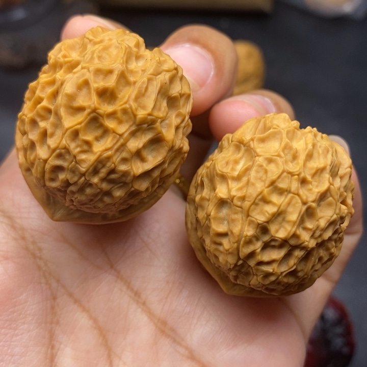 把件文玩核桃42尺铁龙珠元宝