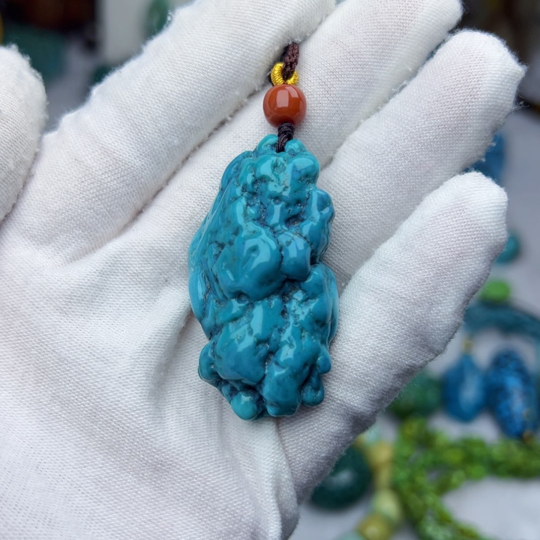 绿松石珠宝奇石未镶嵌