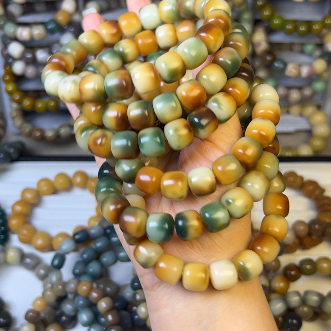 菩提根/象牙果手串将军行正桶卡12  随机发