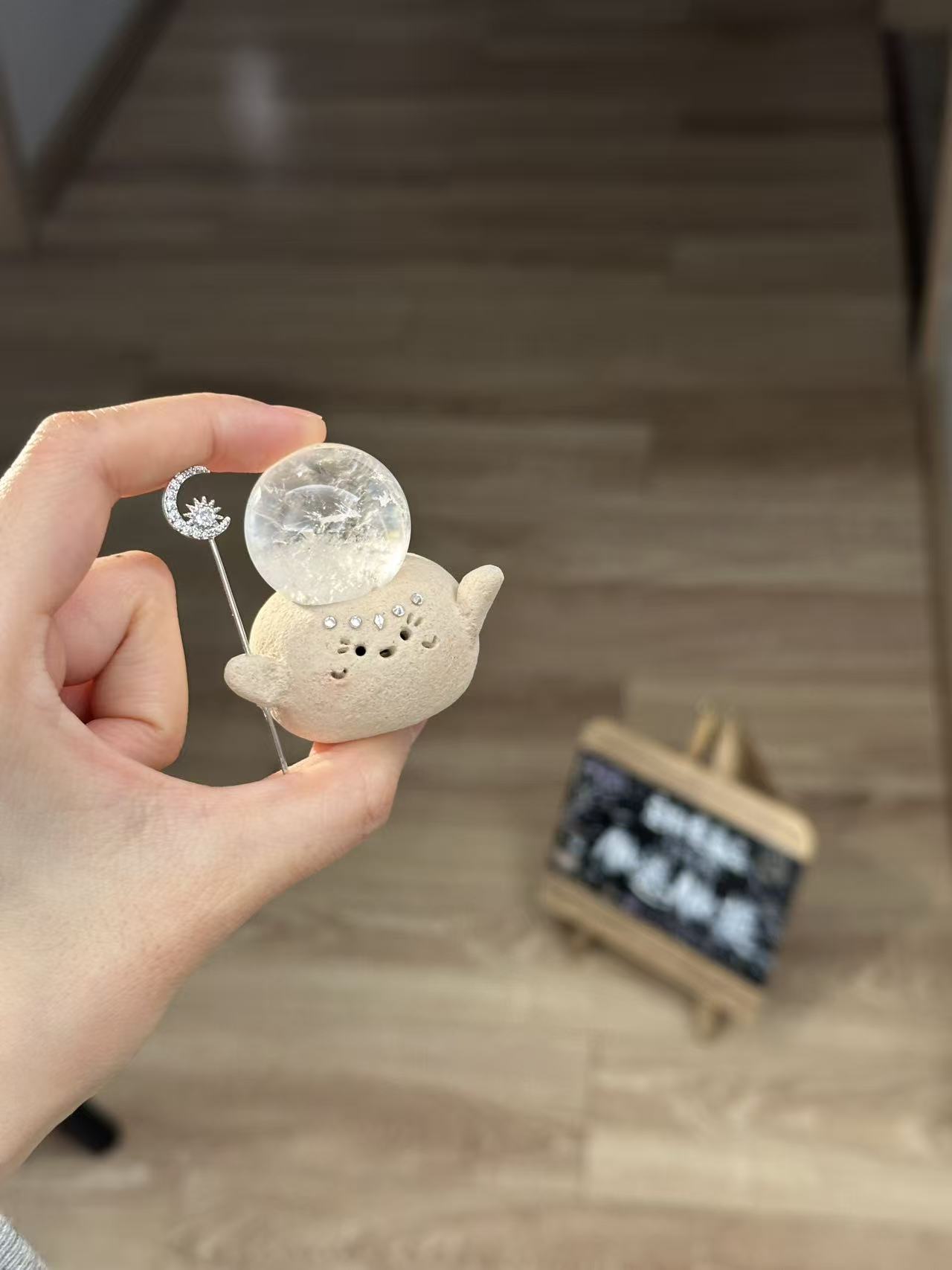 水晶小豆丁可爱高品质白水球
