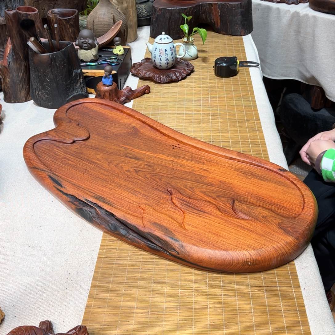 老挝酸枝湿泡茶盘