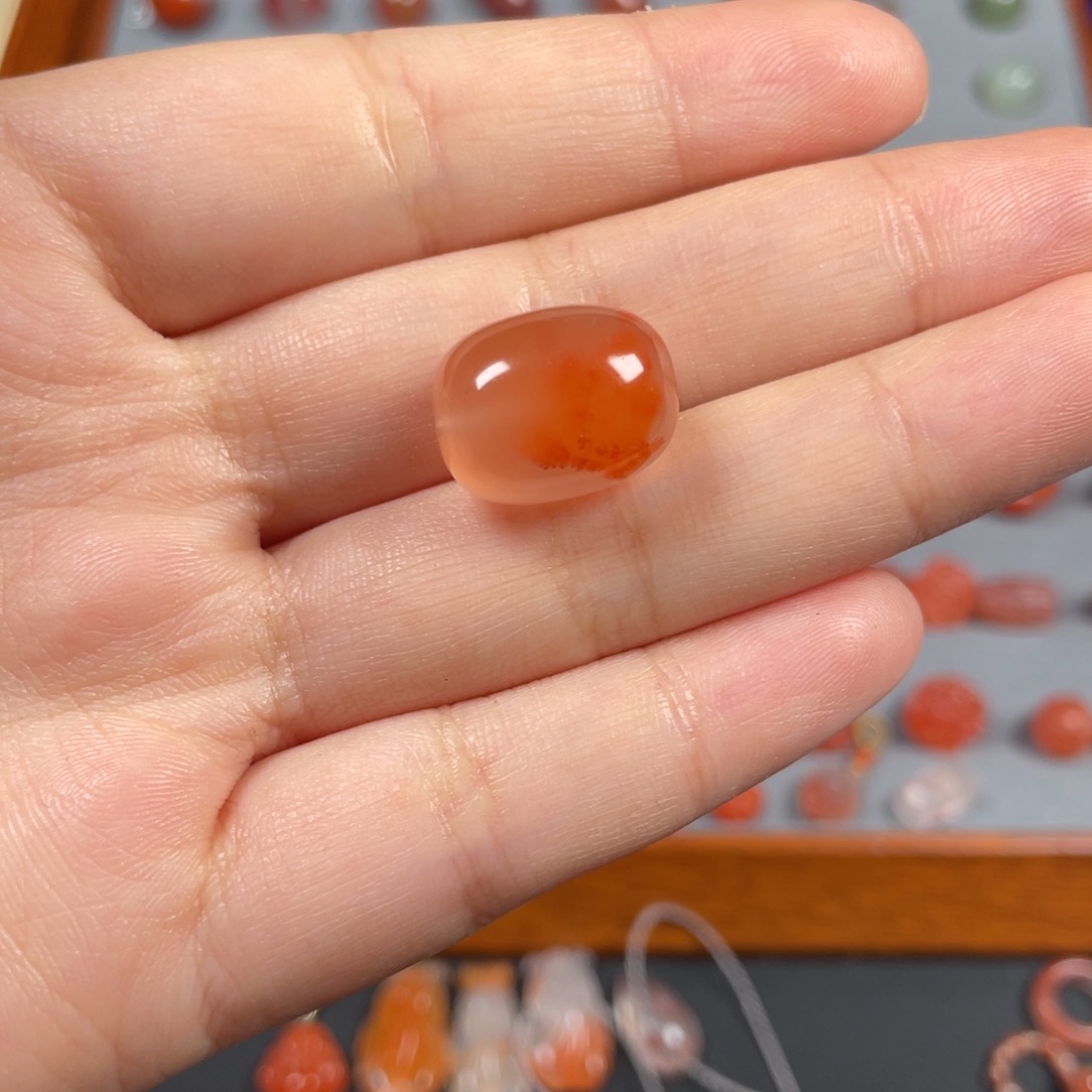 南红玛瑙枣珠未镶嵌你*好定制打孔非质量问题不退换