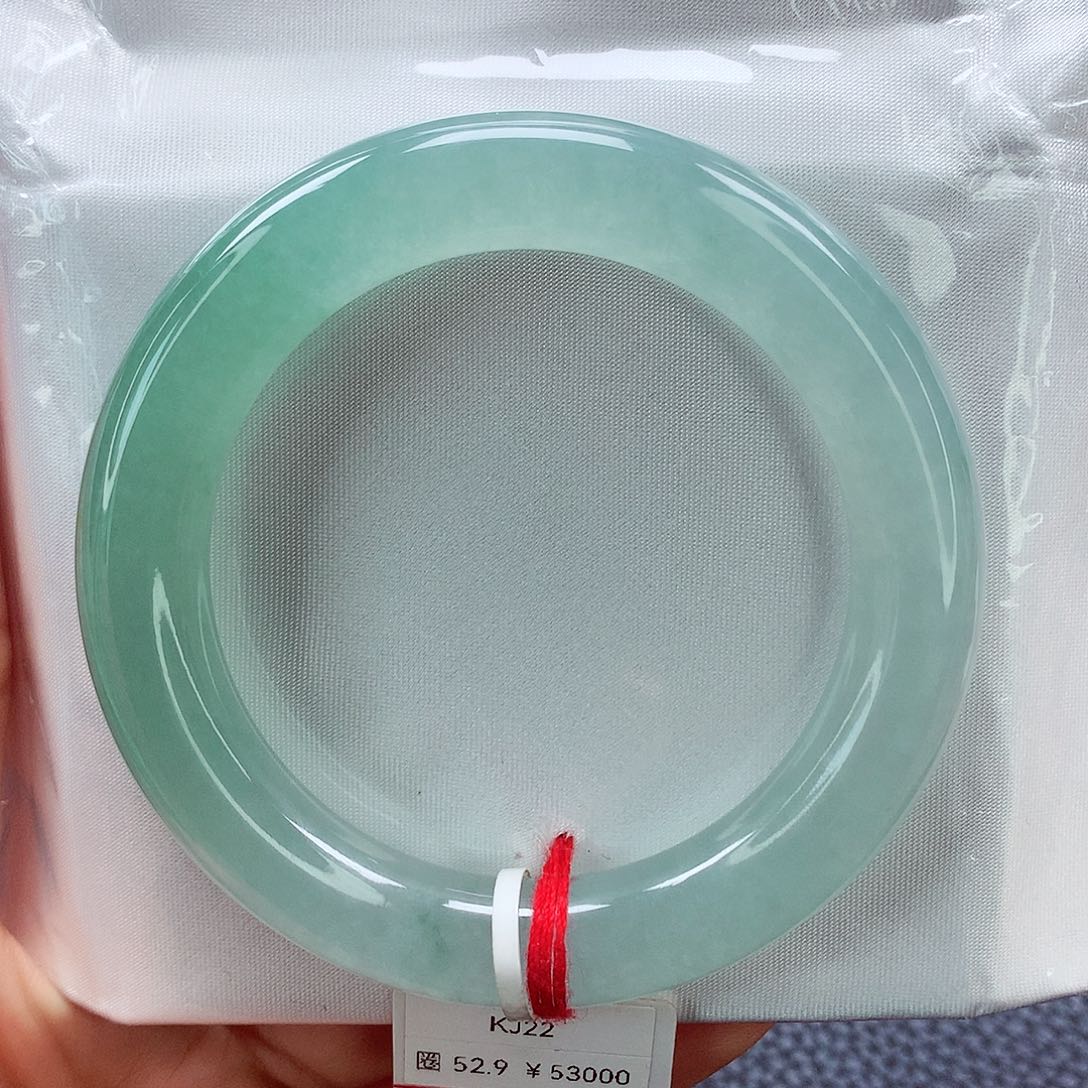 翡翠手镯未镶嵌53半山水