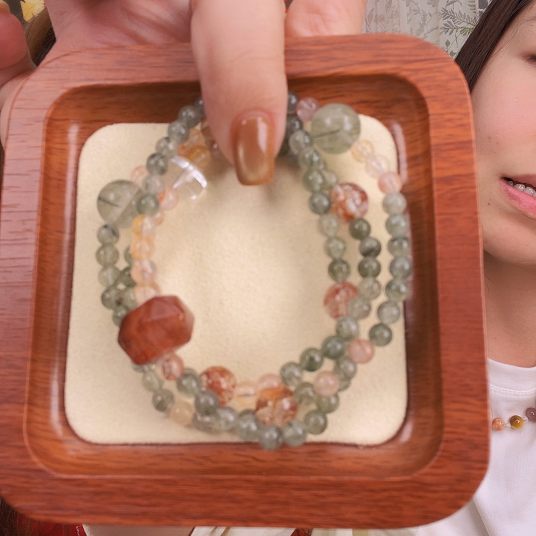 未镶嵌手链烟晶生菜