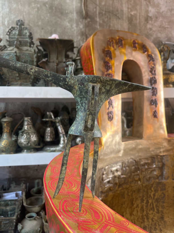 仿古乳钉纹爵杯家居摆放实用商务礼品摆件