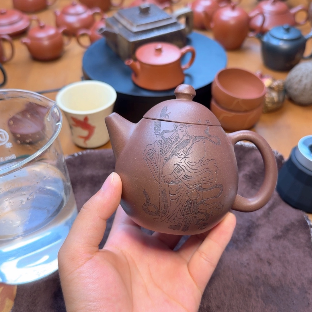 茶壶紫砂半手工紫砂壶一把